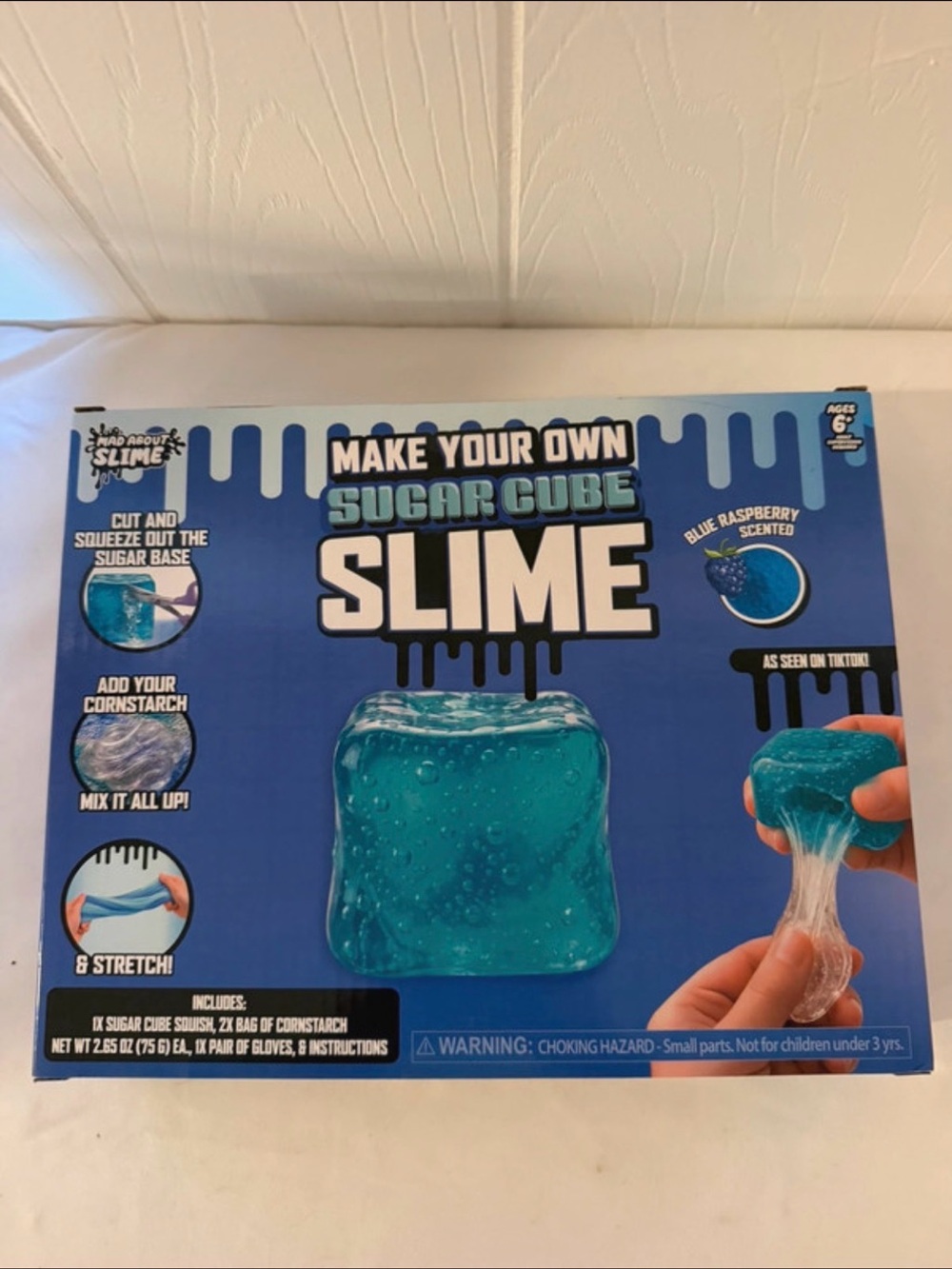 Sugar Cube Slime Kit - Blue Raspberry - Picture 2 of 4